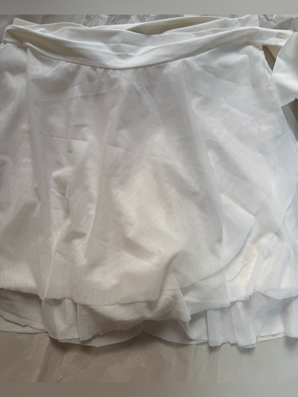 POPFLEX White Mini Wrap Skirt - Picture 2 of 8